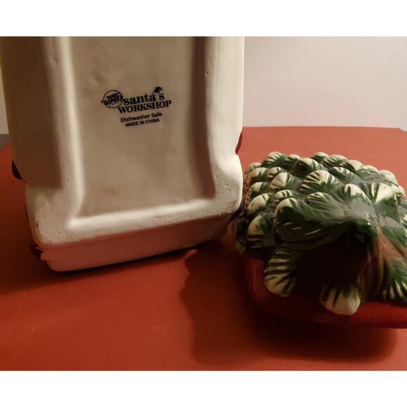 Red Truck with Christmas Tree Cookie Jar - Santa's Workshop by WINTER WONDER - Picture 5 of 5